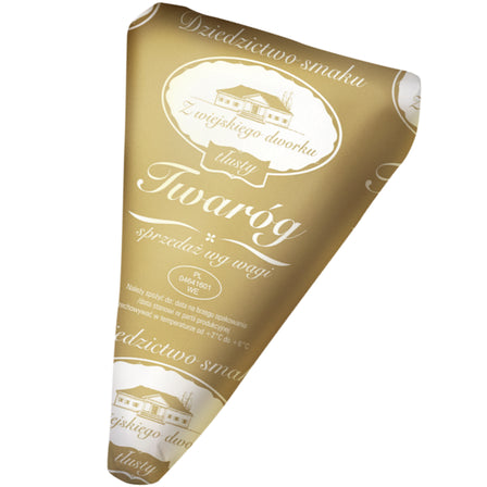 Z WIEJSKIEGO DWORKU Twaróg tłusty klinek (opak. ok. 430-500g) 1 kg