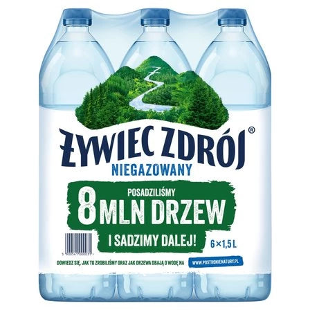 ŻYWIEC ZDRÓJ Niegazowany Woda źródlana (6 x 1,5 l) 3 L