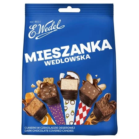 E. WEDEL Mieszanka Wedlowska Cukierki w czekoladzie deserowej 240 g