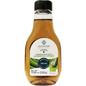 VIANDS Ekologiczny syrop z agawy z ekstraktem z chlorofilu 330 g