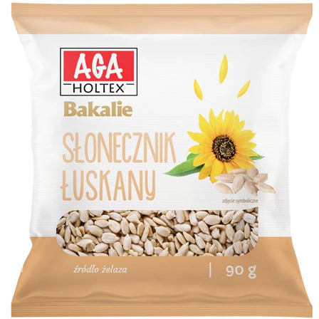 AGA Bakalie Słonecznik łuskany 90 g