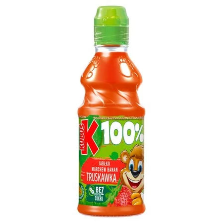 KUBUŚ 100% Sok jabłko marchew banan truskawka 300 ml