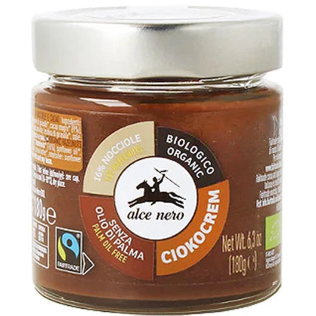 ALCE NERO Bio krem orzechowo-czekoladowy 180 g