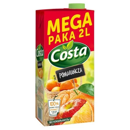 COSTA Napój smak pomarańcza 2 L