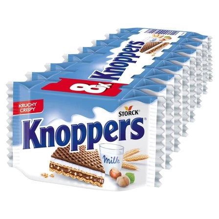 KNOPPERS Wafelek mleczno-orzechowy (8 sztuk) 200 g
