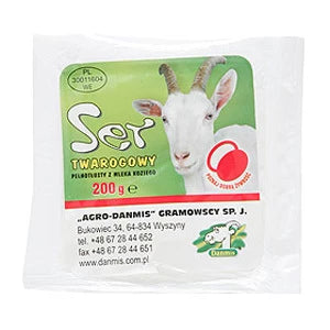 DANMIS Ser twarogowy pełnotłusty z mleka koziego 200 g