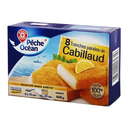 WIODĄCA MARKA Panierowane porcje z dorsza (8 szt.) 400 g