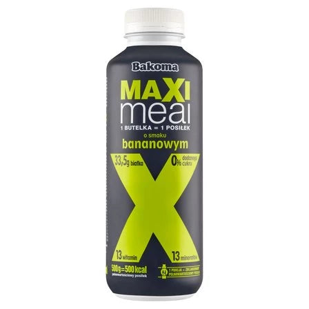 BAKOMA Maxi Meal Napój mleczny o smaku bananowym 500 g