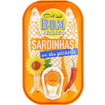 BOM PETISCO Sardynki pikantne w oleju 120 g / 84 g