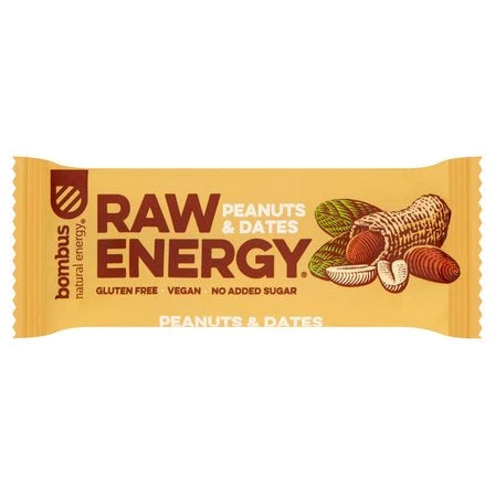 BOMBUS Raw Energy Peanuts & Dates Baton owocowy 50 g