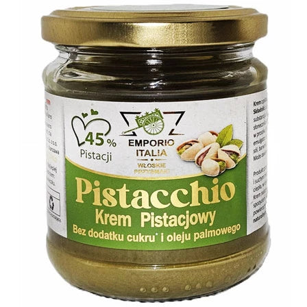 EMPORIO ITALIA Krem pistacjowy bez dodatku cukru i oleju palmowego 180 g
