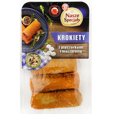 WIODĄCA MARKA Nasze Specjały Krokiety z pieczarkami i mozzarellą 400 g
