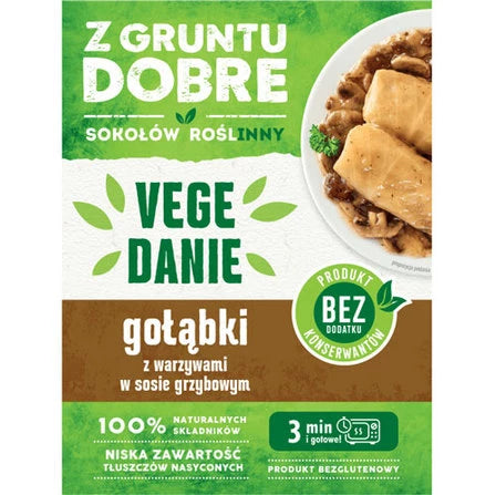 SOKOŁÓW Roślinny Z gruntu dobre Gołąbki z warzywami w sosie grzybowym 360 g