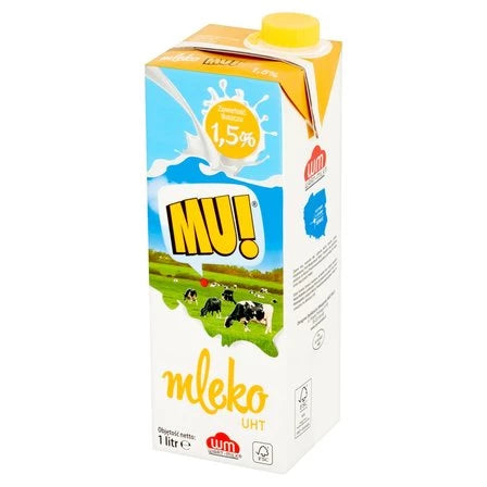 MU! Mleko UHT 1,5% 1 L