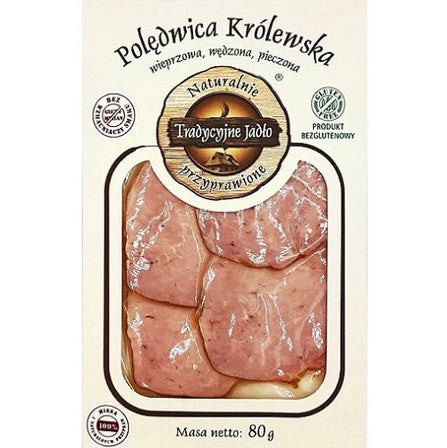 TRADYCYJNE JADŁO Polędwica Królewska wędzona pieczona 80 g