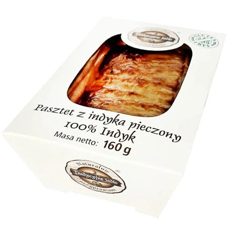 TRADYCYJNE JADŁO Pasztet z indyka pieczony 160 g