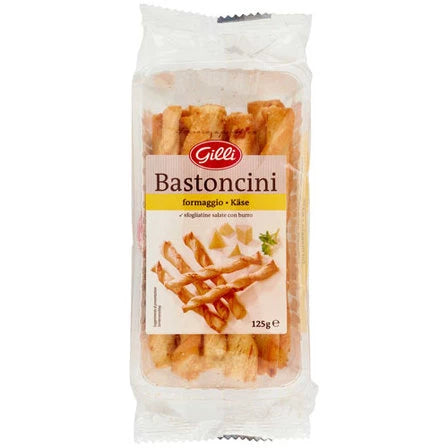 GILLI Bastoncini paluszki z ciasta francuskiego z masłem o smaku sera 125 g