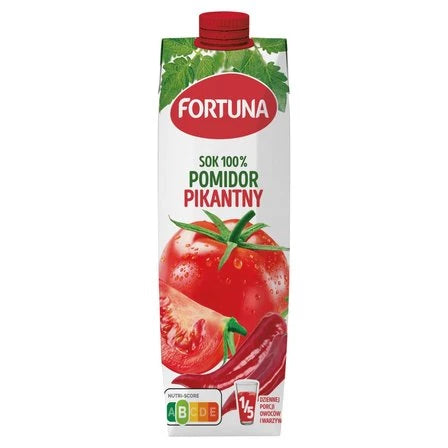 FORTUNA Sok 100% pomidor pikantny 1 L