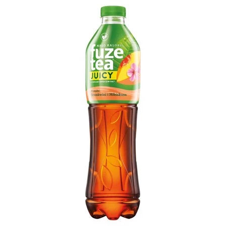 FUZETEA Juicy Napój niegazowany o smaku brzoskwini i hibiskusa 1.5 L
