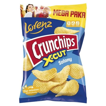 CRUNCHIPS X-Cut Chipsy ziemniaczane solone 200 g