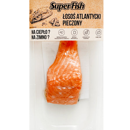 SUPERFISH Łosoś atlantycki pieczony 100 g