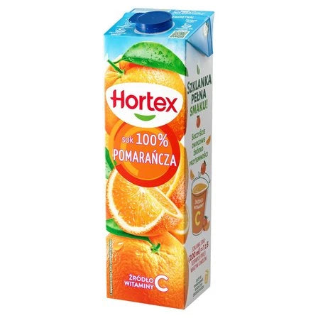 HORTEX Sok 100% pomarańcza 1 L