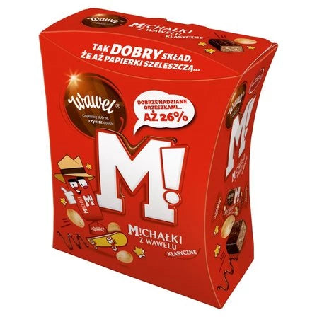 WAWEL Michałki z Wawelu Cukierki w czekoladzie klasyczne 250 g