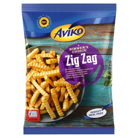AVIKO Zig Zag Frytki karbowane do piekarnika 1 kg