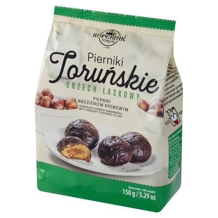 KOPERNIK Pierniki toruńskie z nadzieniem kremowym orzech laskowy 150 g