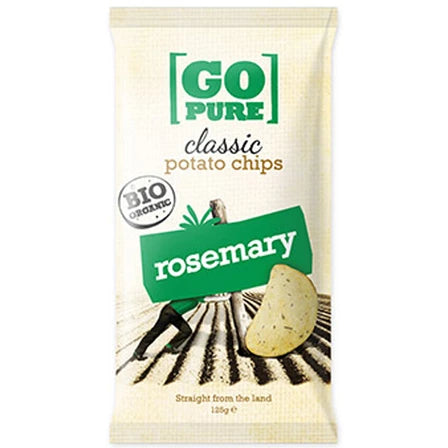 GO PURE Chipsy z rozmarynem Bio bezglutenowe 125 g