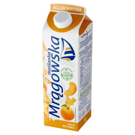 MLEKPOL Maślanka Mrągowska brzoskwiniowa 1 L