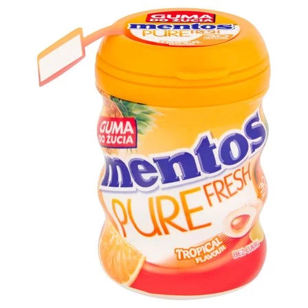 MENTOS Pure Fresh Tropical Guma do żucia bez cukru (30 sztuk) 60 g