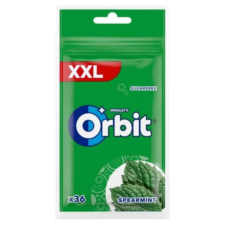 ORBIT XXL Spearmint Bezcukrowa guma do żucia (36 sztuk) 50 g