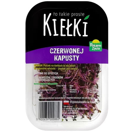 POKARM ŻYCIA Kiełki kapusty czerwonej 50 g