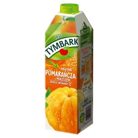 TYMBARK Nektar pomarańcza z miąższem 1 L