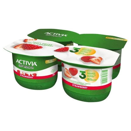 ACTIVIA Jogurt truskawkowy (4 x 120 g) 480 g