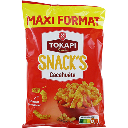 WIODĄCA MARKA Tokapi Chrupki kukurydziane o smaku orzeszków ziemnych 160 g