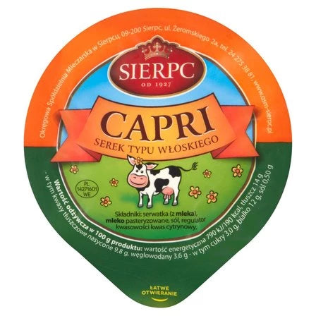 SIERPC Capri Serek typu włoskiego 220 g