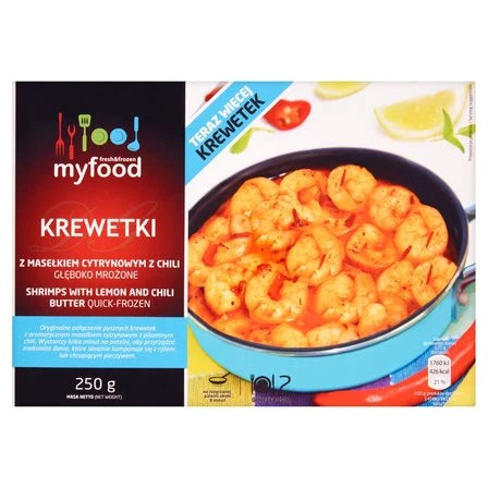 MYFOOD Krewetki z masełkiem cytrynowym z chili 250 g