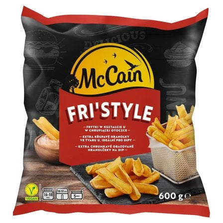 McCAIN Fri'Style Frytki w kształcie u w chrupiącej otoczce 600 g