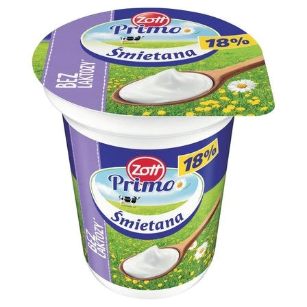 ZOTT Primo Bez laktozy Śmietana 18% 330 g